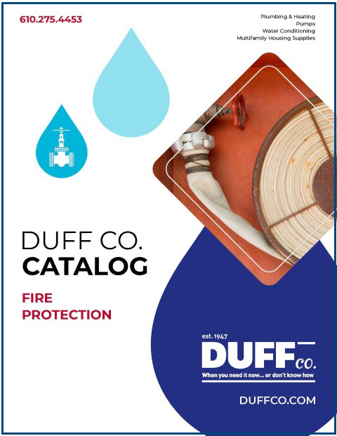 An image of the catalog cover for fire protection products.